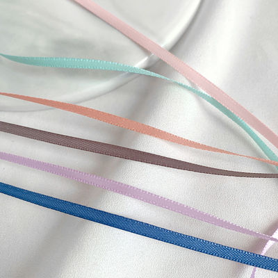 3mm polyester satin ribbon mặt kép mật độ cao satin kết thúc poly ribbon