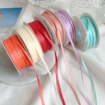 3mm polyester satin ribbon mặt kép mật độ cao satin kết thúc poly ribbon