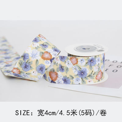 Dải băng in hoa 40mm được cá nhân hóa