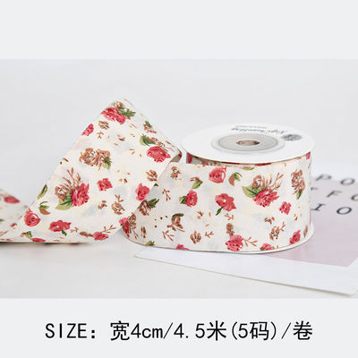 Dải băng in hoa 40mm được cá nhân hóa