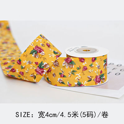 Dải băng in hoa 40mm được cá nhân hóa