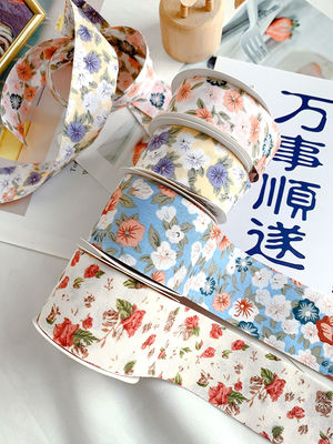 Dải băng in hoa 40mm được cá nhân hóa