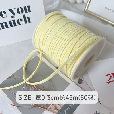 3mm Suede da băng nhung ISO9001 Blue Velvet Ribbon dây