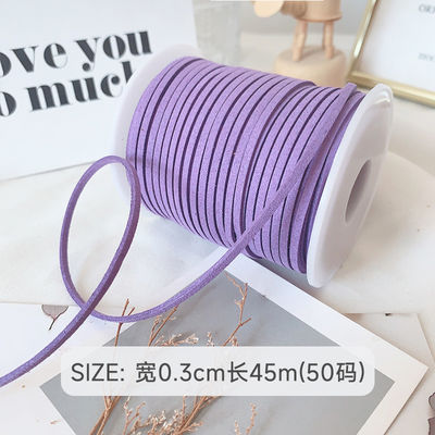 3mm Suede da băng nhung ISO9001 Blue Velvet Ribbon dây
