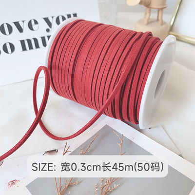 3mm Suede da băng nhung ISO9001 Blue Velvet Ribbon dây
