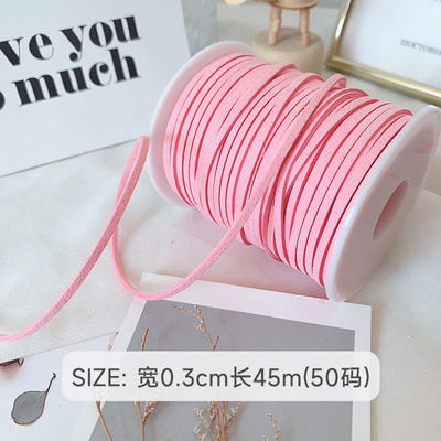 3mm Suede da băng nhung ISO9001 Blue Velvet Ribbon dây