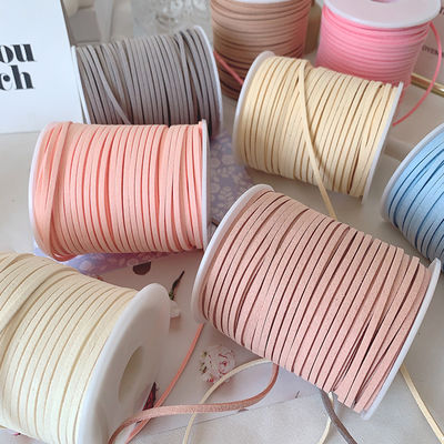 3mm Suede da băng nhung ISO9001 Blue Velvet Ribbon dây