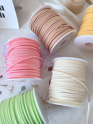 3mm Suede da băng nhung ISO9001 Blue Velvet Ribbon dây