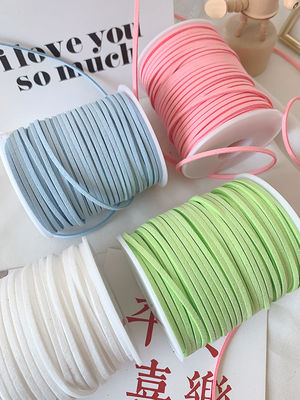 3mm Suede da băng nhung ISO9001 Blue Velvet Ribbon dây