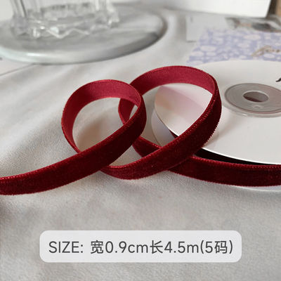 38mm Double Face Velvet Ribbon 3.8cm Đen Đen Đen Đen