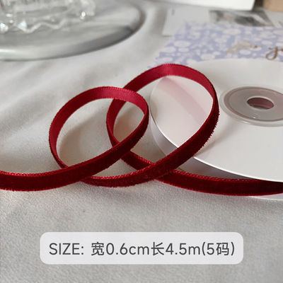 38mm Double Face Velvet Ribbon 3.8cm Đen Đen Đen Đen