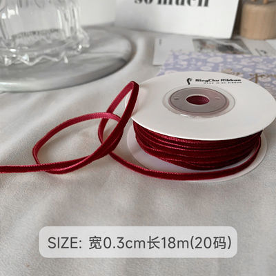 38mm Double Face Velvet Ribbon 3.8cm Đen Đen Đen Đen