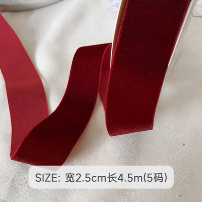 38mm Double Face Velvet Ribbon 3.8cm Đen Đen Đen Đen