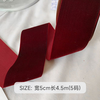 38mm Double Face Velvet Ribbon 3.8cm Đen Đen Đen Đen
