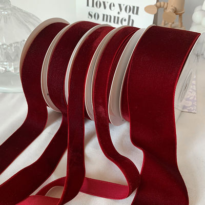38mm Double Face Velvet Ribbon 3.8cm Đen Đen Đen Đen