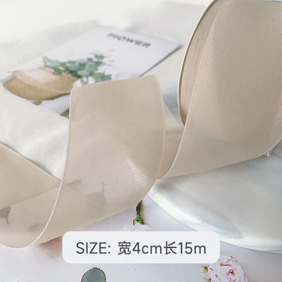 High Density Polyester Organza Ribbon 40mm Để đóng gói quà tặng sang trọng