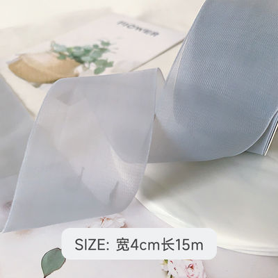 High Density Polyester Organza Ribbon 40mm Để đóng gói quà tặng sang trọng