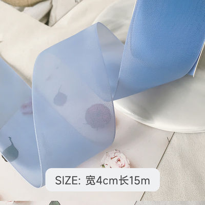 High Density Polyester Organza Ribbon 40mm Để đóng gói quà tặng sang trọng