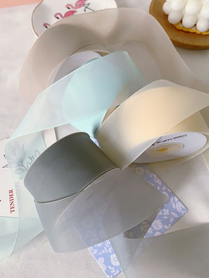 High Density Polyester Organza Ribbon 40mm Để đóng gói quà tặng sang trọng