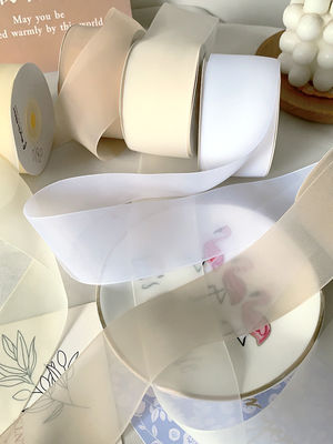 High Density Polyester Organza Ribbon 40mm Để đóng gói quà tặng sang trọng