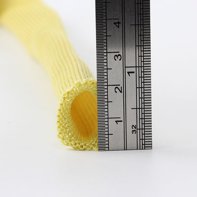 Dây đan chống cháy màu vàng 20mm chiều rộng Kevlar Dây ống