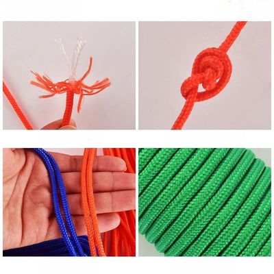 Orange Nylon Tent Elastic Cord 2mm-10mm Cây lều điều chỉnh