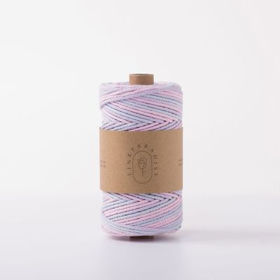 ISO9001 Sợi dây bông đan râu rắn màu sắc 3mm dây Macrame xoắn