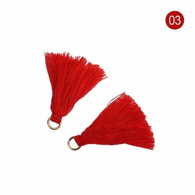 Cotton Tassel màu sắc 3cm trang trí quần áo Cotton Thread Tassels