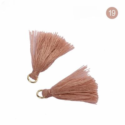 Cotton Tassel màu sắc 3cm trang trí quần áo Cotton Thread Tassels