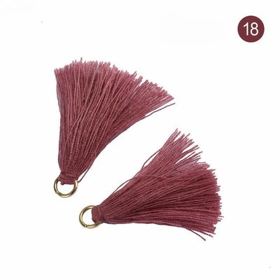 Cotton Tassel màu sắc 3cm trang trí quần áo Cotton Thread Tassels