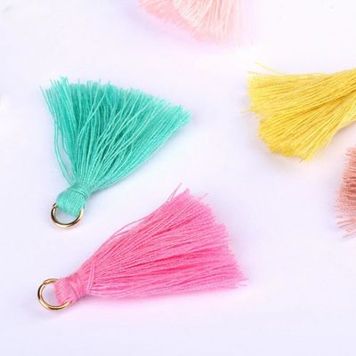 Cotton Tassel màu sắc 3cm trang trí quần áo Cotton Thread Tassels