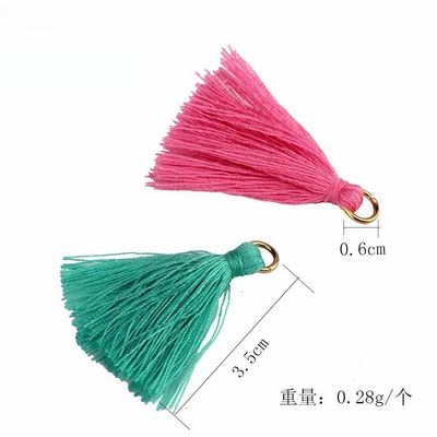 Cotton Tassel màu sắc 3cm trang trí quần áo Cotton Thread Tassels