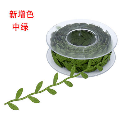 Polyester Leaf Ribbon Ultrasonic Red Poly Ribbon cho trang trí đám cưới