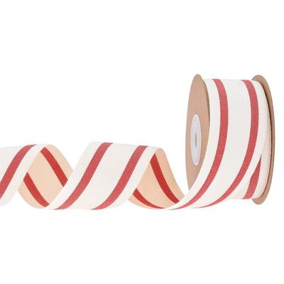 ISO14001 Ribbon Cotton 15mm-38mm Ribbon đen và trắng