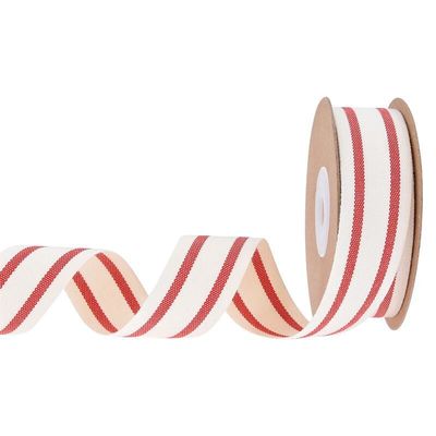 ISO14001 Ribbon Cotton 15mm-38mm Ribbon đen và trắng