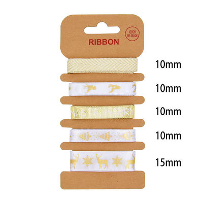 ODM Polyester Ribbon 2mm 10mm 15mm Christmas Gift Wrap Ribbon