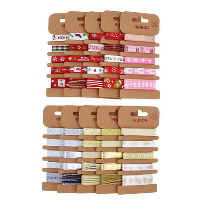 ODM Polyester Ribbon 2mm 10mm 15mm Christmas Gift Wrap Ribbon