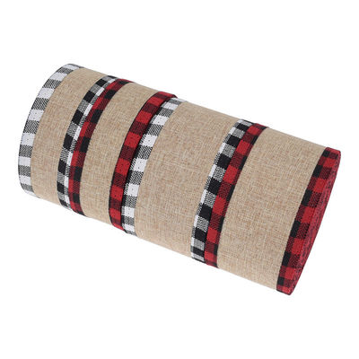 40mm &amp; 63mm * 10y Jute Gattice Ribbon Biodegradable Gattice Burlap Ribbon