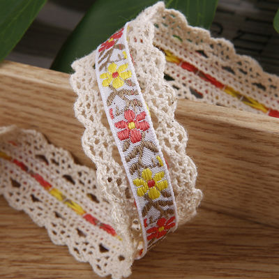 2.5cm Dây mỏng Flroal Jacquard Ribbon Gift Packing Polyester Ribbon để đóng gói