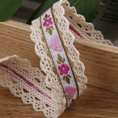 2.5cm Dây mỏng Flroal Jacquard Ribbon Gift Packing Polyester Ribbon để đóng gói