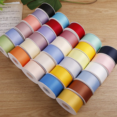 5mm-50mm Polyester Cotton Plain Knitting Ribbon Custom Cotton Ribbon cho bao bì quà tặng