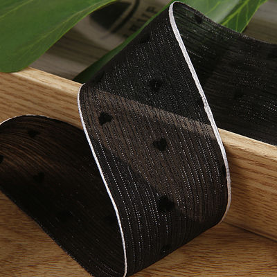 3 màu Dải băng sọc 40mm Trái tim in dải băng polyester OEM thân thiện với môi trường