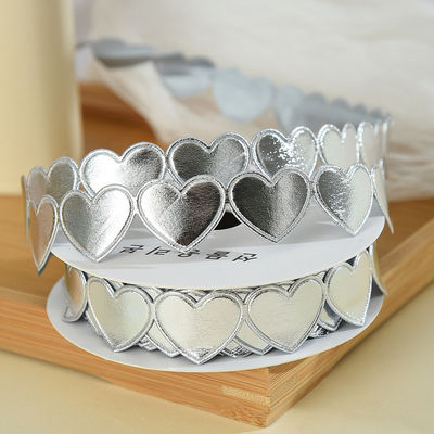 1.5cm*9m 2.5cm*9m Heart Shape Valentine's Day Polyester Gift Ribbon Để đóng gói quà tặng sang trọng