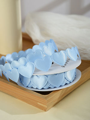 1.5cm*9m 2.5cm*9m Heart Shape Valentine's Day Polyester Gift Ribbon Để đóng gói quà tặng sang trọng