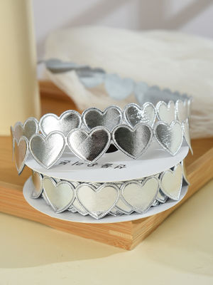 1.5cm*9m 2.5cm*9m Heart Shape Valentine's Day Polyester Gift Ribbon Để đóng gói quà tặng sang trọng