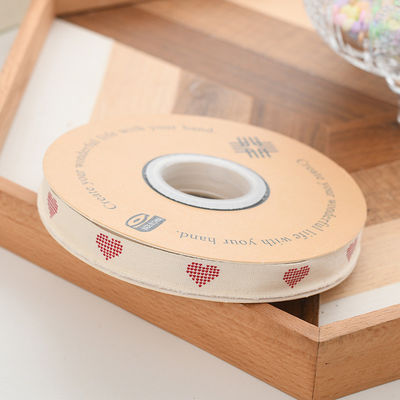 13mm Logo bán buôn Cotton Ribbon Literary Style Flower Packaging Gift Box Decoration Ribbon Cake Bouquet