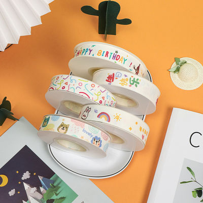 20mm * 25y Slit Edge Cotton Ribbon cho gói bánh và trang trí