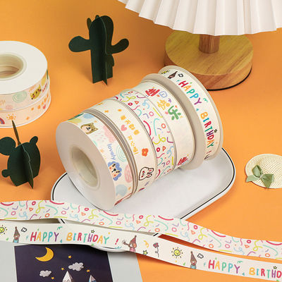 20mm * 25y Slit Edge Cotton Ribbon cho gói bánh và trang trí