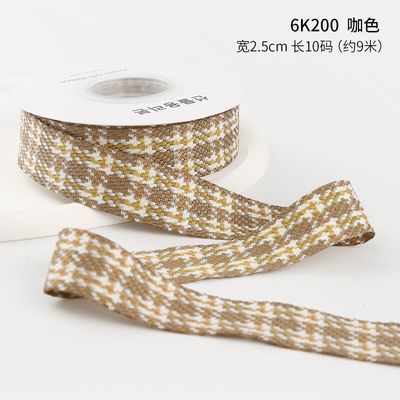 Giáng sinh LATTICE RIBBON GIFT BOX PACKING RIBBON DIY BRAY RIBBON polyester RIBBON