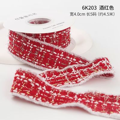 Giáng sinh LATTICE RIBBON GIFT BOX PACKING RIBBON DIY BRAY RIBBON polyester RIBBON